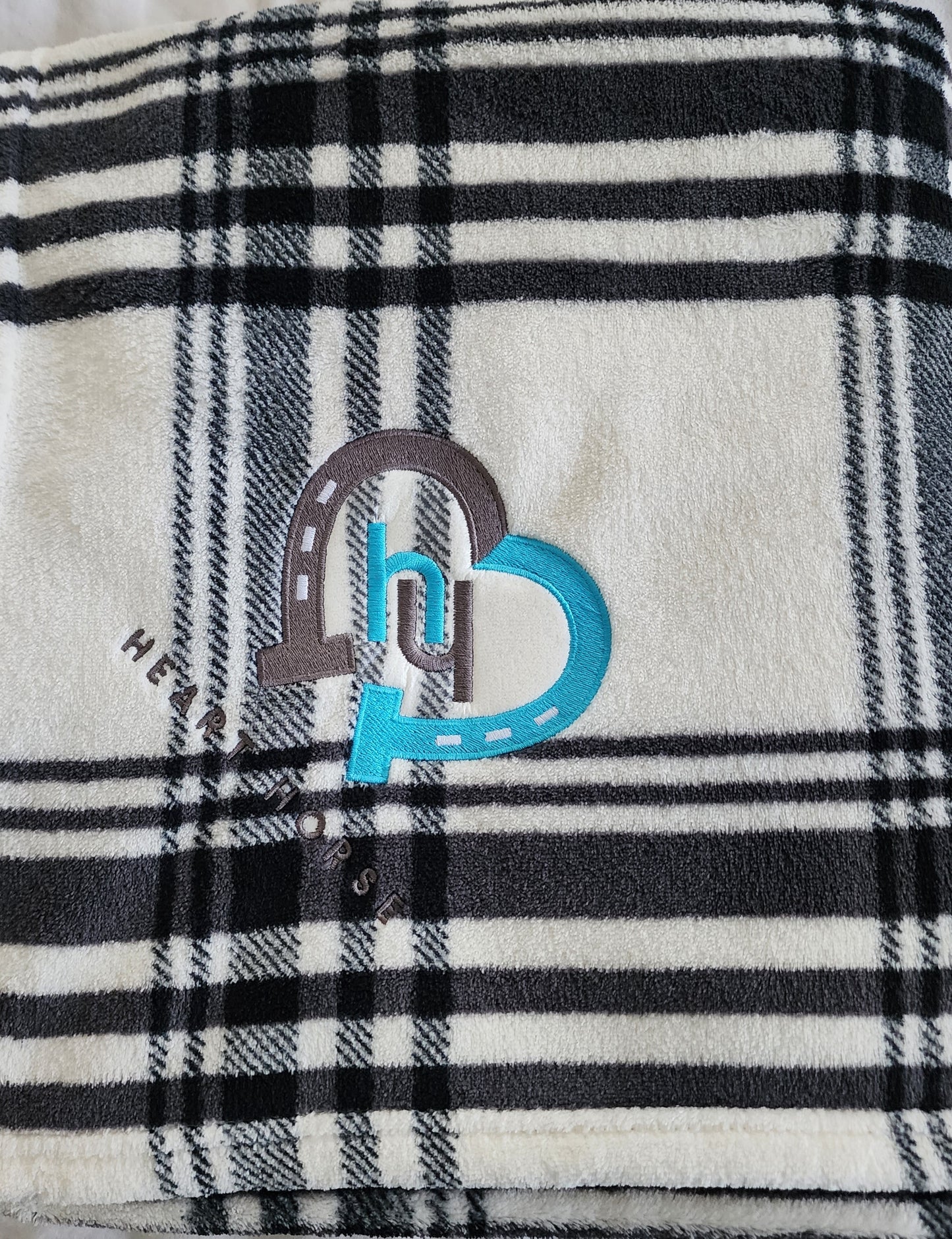 Heart Horse Logo Throw Blanket
