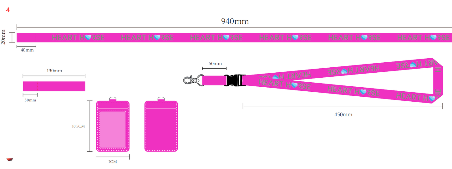 Louie Lanyard with Card holder