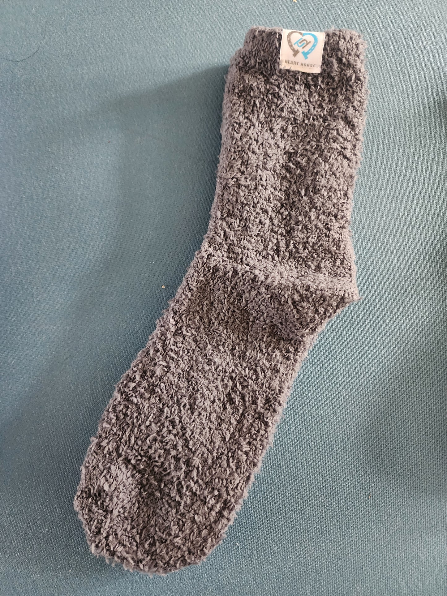 Heart Horse Fuzzy Socks
