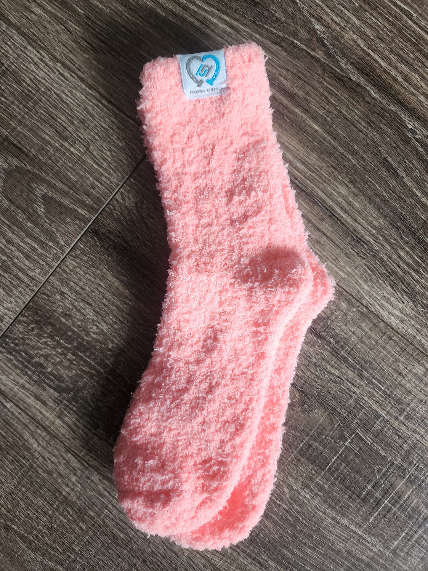 Heart Horse Fuzzy Socks
