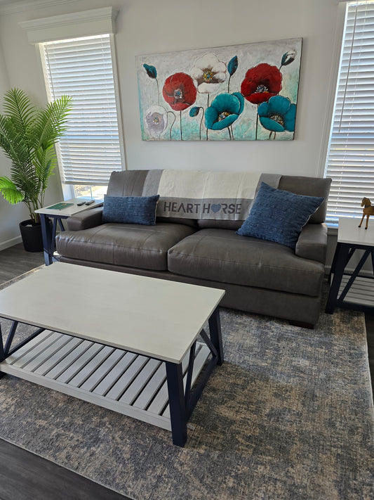 IN2Green Heart Horse Throw Blanket