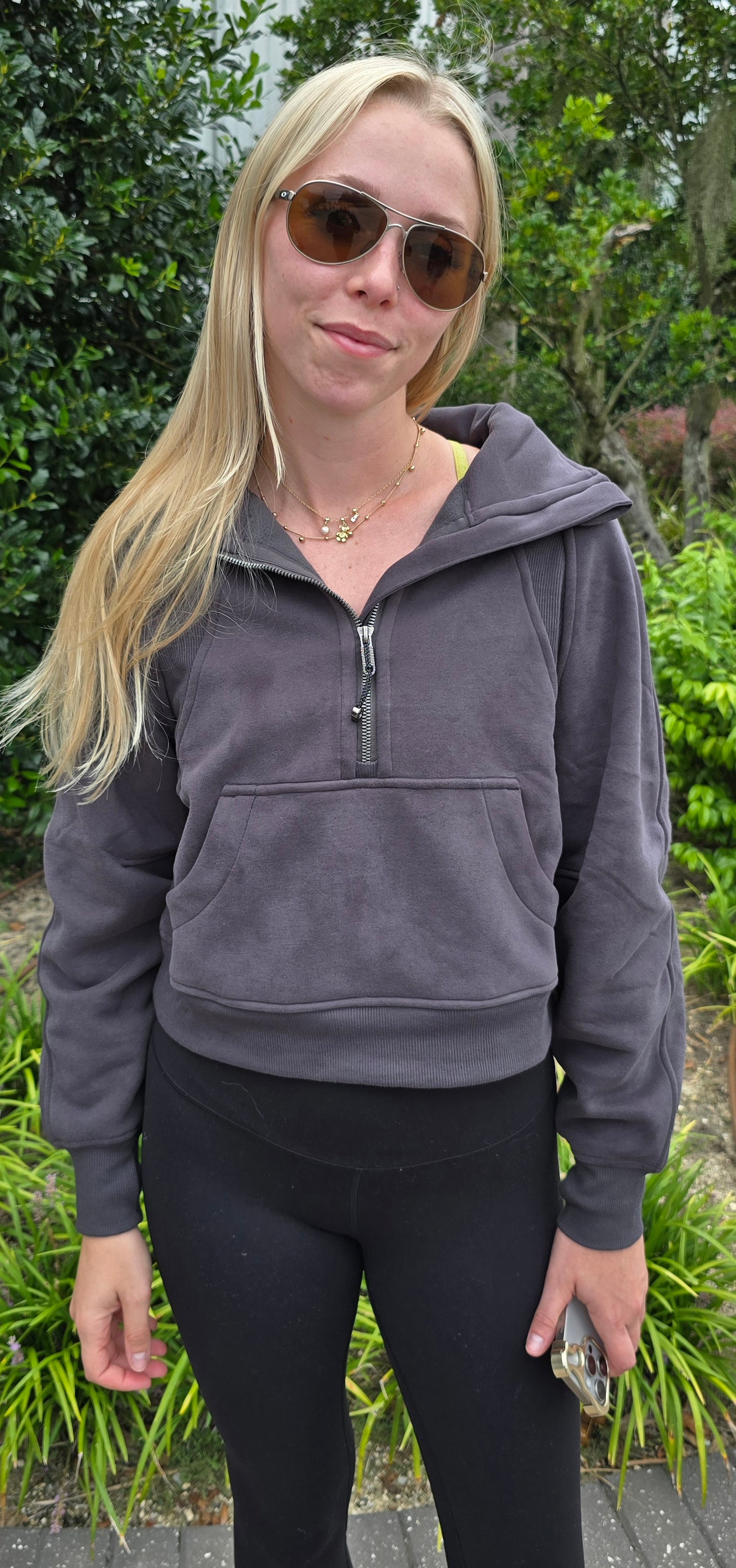 Malcolm Fleece Lined Cropped Sweatshirt