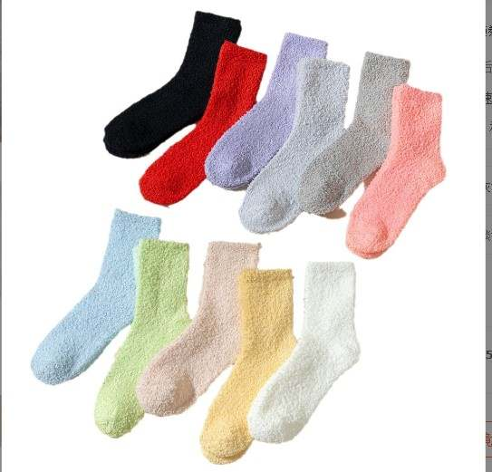 Heart Horse Fuzzy Socks